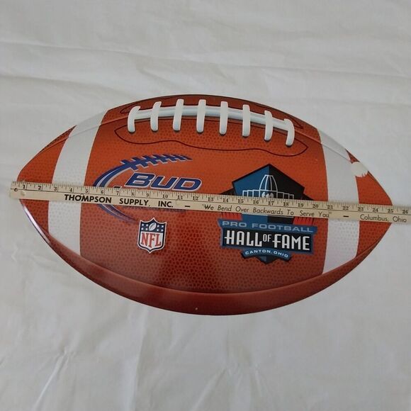 Bud Light Steel Sign Official Sponsor Hall Of Fame Canton Ohio 15" X 25" #S001 - Picture 8 of 9